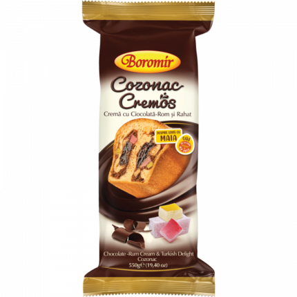 Boromir-Cozonac Cremos Ciocolata Rom Rahat-550gr