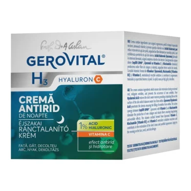 Gerovital-Crema antirid de noapte H3 Hyaluron C-50ml