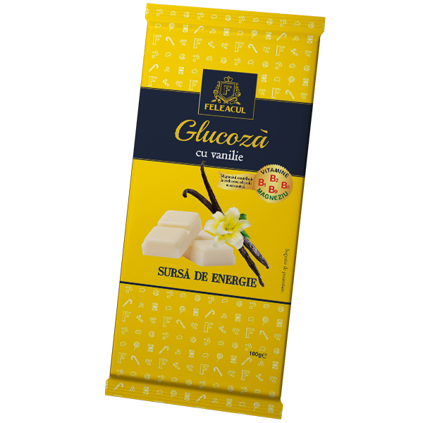 e70dc4af1c9a75daeb70a3d1ea425bce Feleacul-Glucoză cu vanilie și vitamine-100g - Image 1
