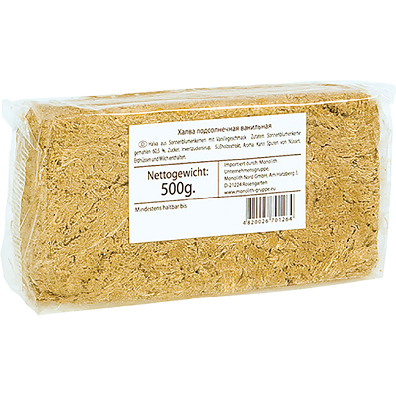 halva ZOL.VEK-HALVA CU VANILIE DIN SEMINȚE DE FLOAREA-SOARELUI 500GR - Image 1