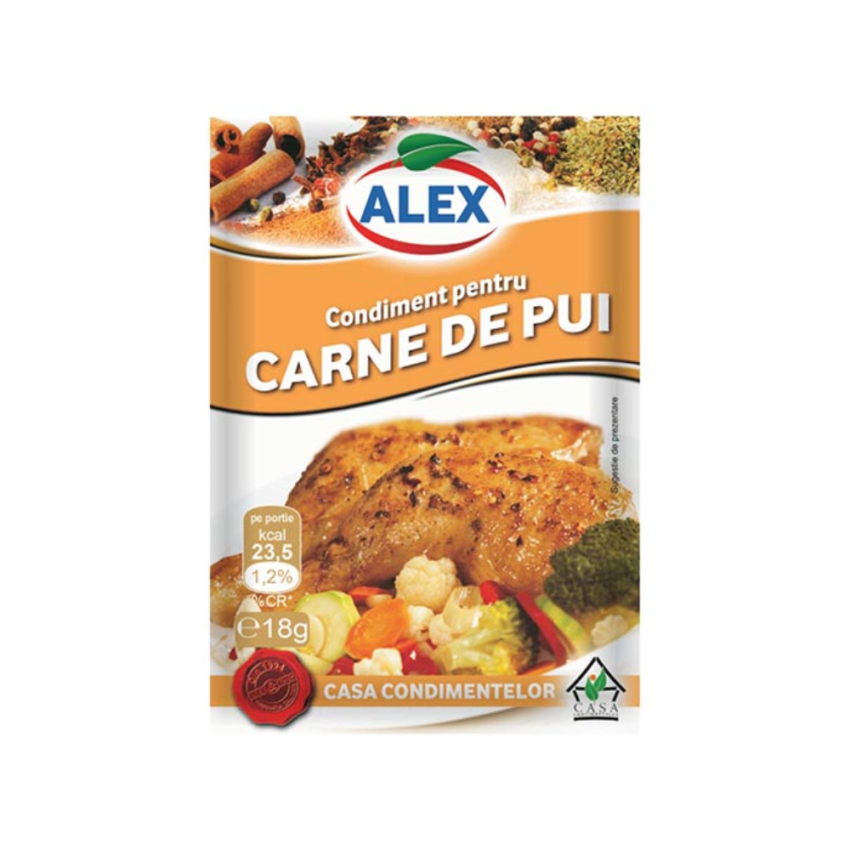 ALEX PUI Alex-Condimentent Pentru Carne Pui-18g - Image 1