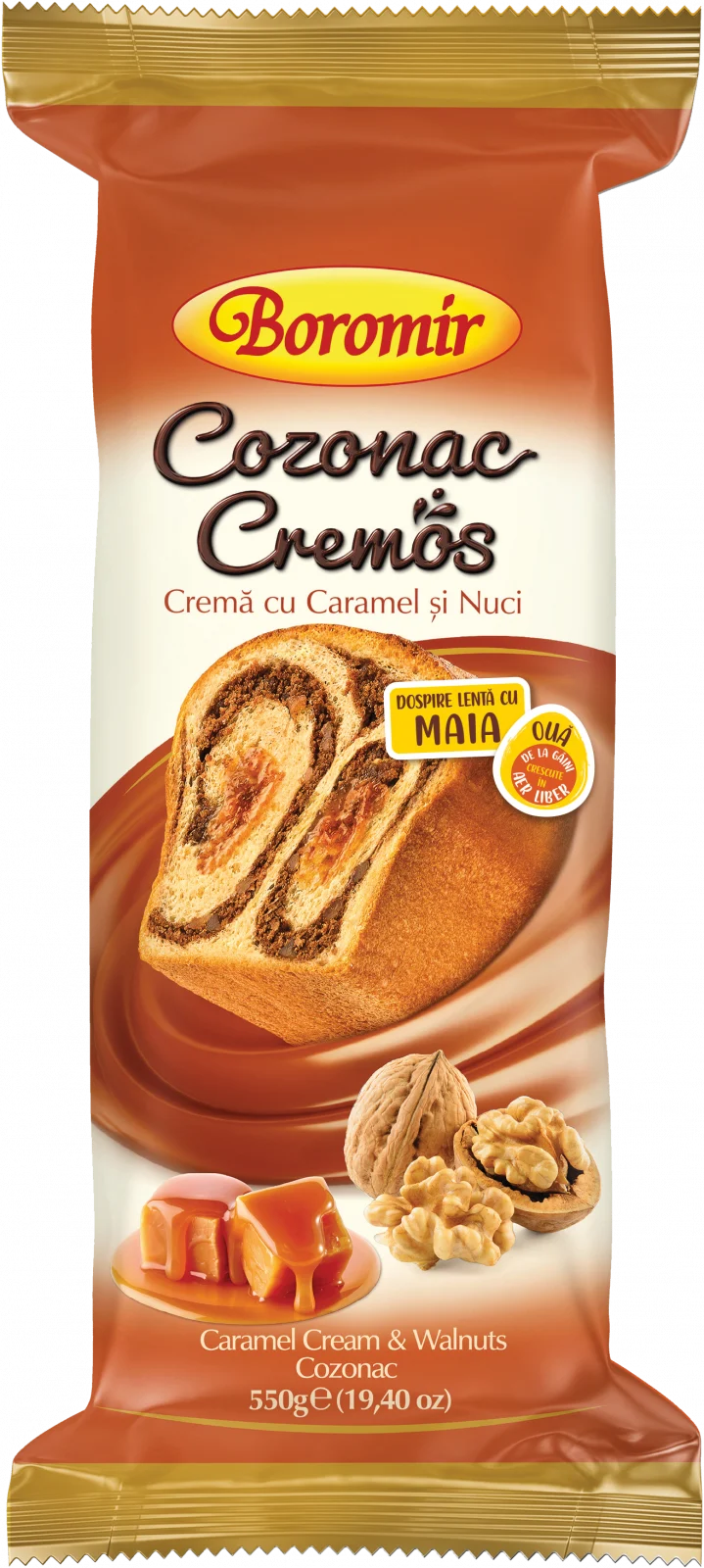 COZONAC CARAMEL 550 GR Boromir-Cozonac Cremos Caramel Si Nuci 550g - Image 1